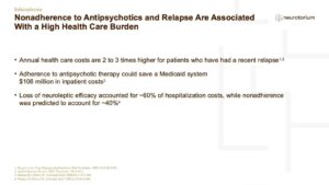 Nonadherence to Antipsychotics and Relapse Are Associated With a High Health Care Burden